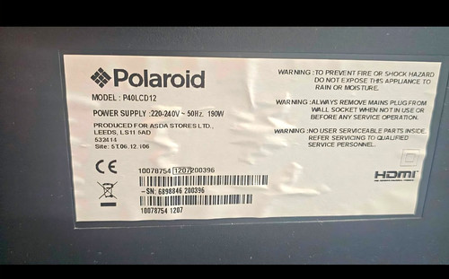 Polaroid 48in lcd 1080p fhd - 48in,